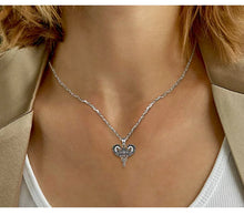 Load image into Gallery viewer, 925 Sterling Silver Celtic Horse Girl Pendant Goddess Trinity Knot Necklace