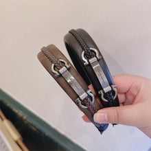 Carregar imagem no visualizador da galeria, Faixas de cabelo de couro PU para mulheres