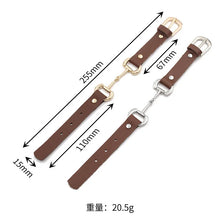 Carregar imagem no visualizador da galeria, Pulseira de cavalo plana pulseira de gancho de couro