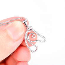 Carregar imagem no visualizador da galeria, 925 silver Horse Head Necklace