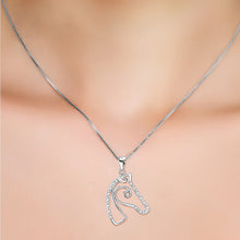 Carregar imagem no visualizador da galeria, 925 silver Horse Head Necklace