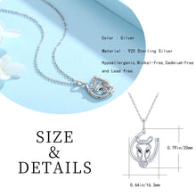 Cargar imagen en el visor de la galería, 925 Silver Lucky Horseshoe Necklace