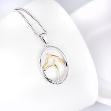 Carregar imagem no visualizador da galeria, 925 Silver Horse Head Necklace