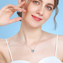 Load image into Gallery viewer, 925 Silver Moonstone Horseshoe Necklace