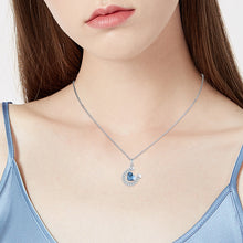 Load image into Gallery viewer, 925 Silver Crystal Horseshoe Necklace