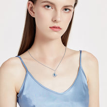 Load image into Gallery viewer, 925 Silver Crystal Horseshoe Necklace