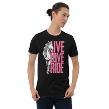 Load image into Gallery viewer, live love Ride Unisex T-Shirt