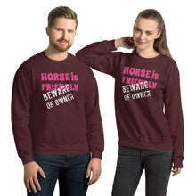 Load image into Gallery viewer, Beware of Owner Unisex Sweatshirt - HorseObox