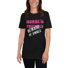 Load image into Gallery viewer, Beware of Owner Unisex T-Shirt - HorseObox