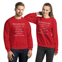 Load image into Gallery viewer, Horsetrovert Unisex Sweatshirt