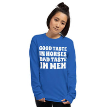 Load image into Gallery viewer, Bad taste in MEN Long Sleeve Shirt - HorseObox