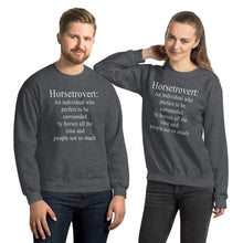 Load image into Gallery viewer, Horsetrovert Unisex Sweatshirt