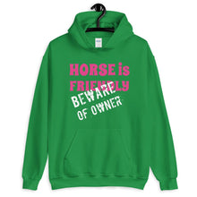 将图片加载到图库查看器,Beware of Owner Unisex Hoodie - HorseObox