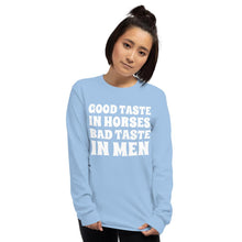 Load image into Gallery viewer, Bad taste in MEN Long Sleeve Shirt - HorseObox
