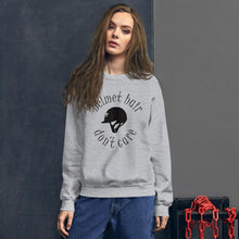 Load image into Gallery viewer, Helmet hair , Don't care Unisex Sweatshirt - HorseObox