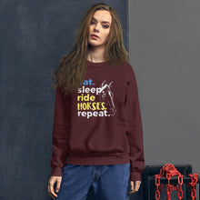 Load image into Gallery viewer, Eat, sleep, Ride Horses Unisex Sweatshirt - HorseObox