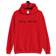 Load image into Gallery viewer, Head up , Heels down Unisex Hoodie - HorseObox