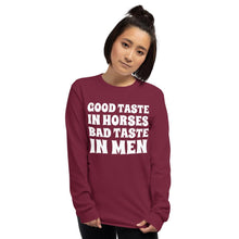 Load image into Gallery viewer, Bad taste in MEN Long Sleeve Shirt - HorseObox