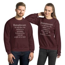 Load image into Gallery viewer, Horsetrovert Unisex Sweatshirt