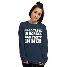 Load image into Gallery viewer, Bad taste in MEN Long Sleeve Shirt - HorseObox