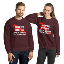 Load image into Gallery viewer, Horse riding is a sport Unisex Sweatshirt