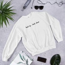 Lade das Bild in den Galerie-Viewer, Head up , Heels down Unisex Sweatshirt - HorseObox