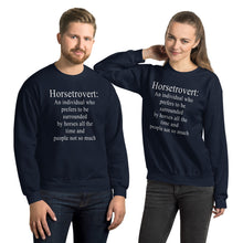Load image into Gallery viewer, Horsetrovert Unisex Sweatshirt