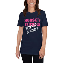 Load image into Gallery viewer, Beware of Owner Unisex T-Shirt - HorseObox