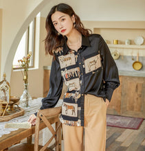 Load image into Gallery viewer, Horse Print Women Blouse