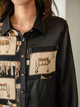 Load image into Gallery viewer, Horse Print Women Blouse