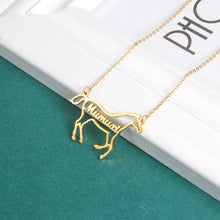 Load image into Gallery viewer, Personalized Horse Necklace
