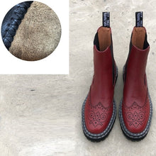 Load image into Gallery viewer, Leather Brock Black/Red Boot
