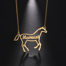 Load image into Gallery viewer, Personalized Horse Necklace