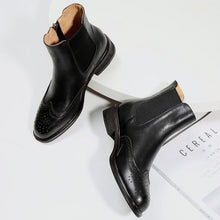 Load image into Gallery viewer, Leather Chelsea Short Boots