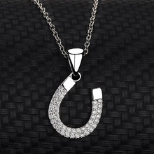 Afbeelding in Gallery-weergave laden, s925 Sterling zilveren hoefijzer ketting