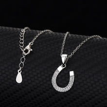 Afbeelding in Gallery-weergave laden, s925 Sterling zilveren hoefijzer ketting