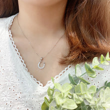 Afbeelding in Gallery-weergave laden, s925 Sterling zilveren hoefijzer ketting