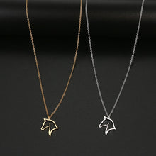 Load image into Gallery viewer, Cute Outline Horse Necklace