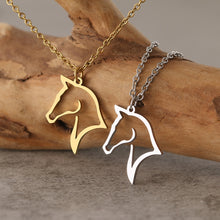 Load image into Gallery viewer, Cute Outline Horse Necklace