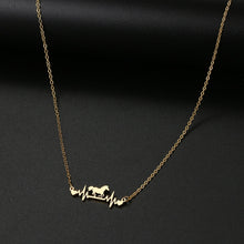 Load image into Gallery viewer, Cute Cardiogram Horse Necklace