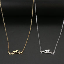 Load image into Gallery viewer, Cute Cardiogram Horse Necklace