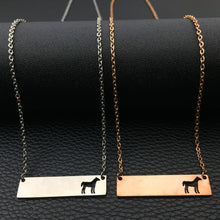 Load image into Gallery viewer, Personalized Horse Charm Necklace