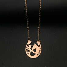 Load image into Gallery viewer, Personalized Horse Girl Necklace