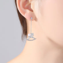 Carregar imagem no visualizador da galeria, Zircon Rocking Horse Earrings
