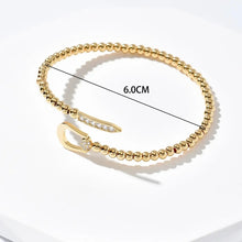 Carregar imagem no visualizador da galeria, pulseira de gancho cruzado em ferradura
