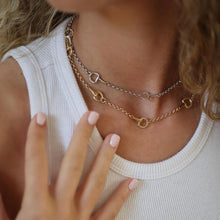 Carregar imagem no visualizador da galeria, Colar de cavalo com corrente de elo de bridão
