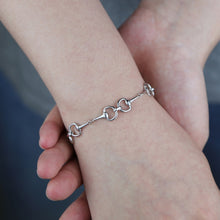 Cargar imagen en el visor de la galería, 925 Silver Snaffle Bit Bracelets
