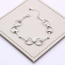 Cargar imagen en el visor de la galería, 925 Silver Snaffle Bit Bracelets
