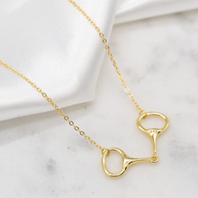 Carregar imagem no visualizador da galeria, 925 silver Stirrup horse equestrian necklace
