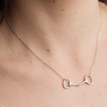 Carregar imagem no visualizador da galeria, 925 silver Stirrup horse equestrian necklace
